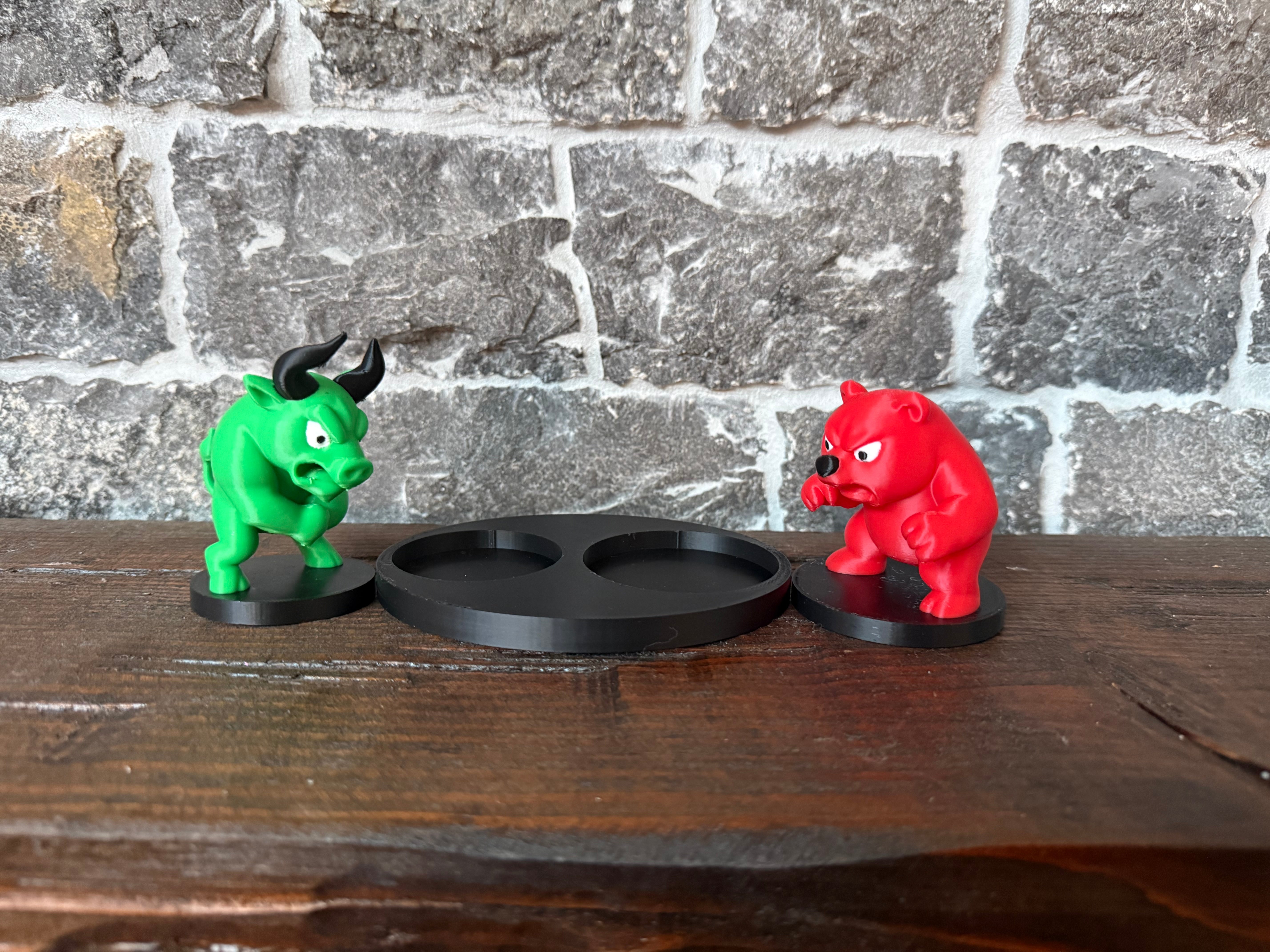 Bull an Bear market 3D Figurine - Perfect for a gift