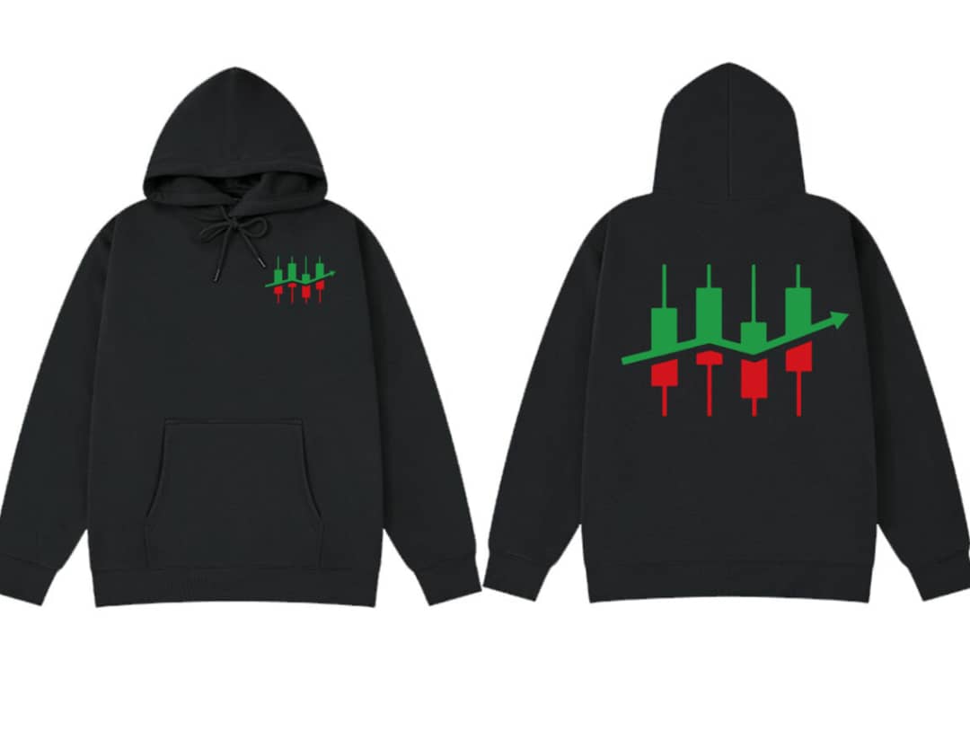 Hoodie - Trading - Candle pattern trade logo (Coming soon)