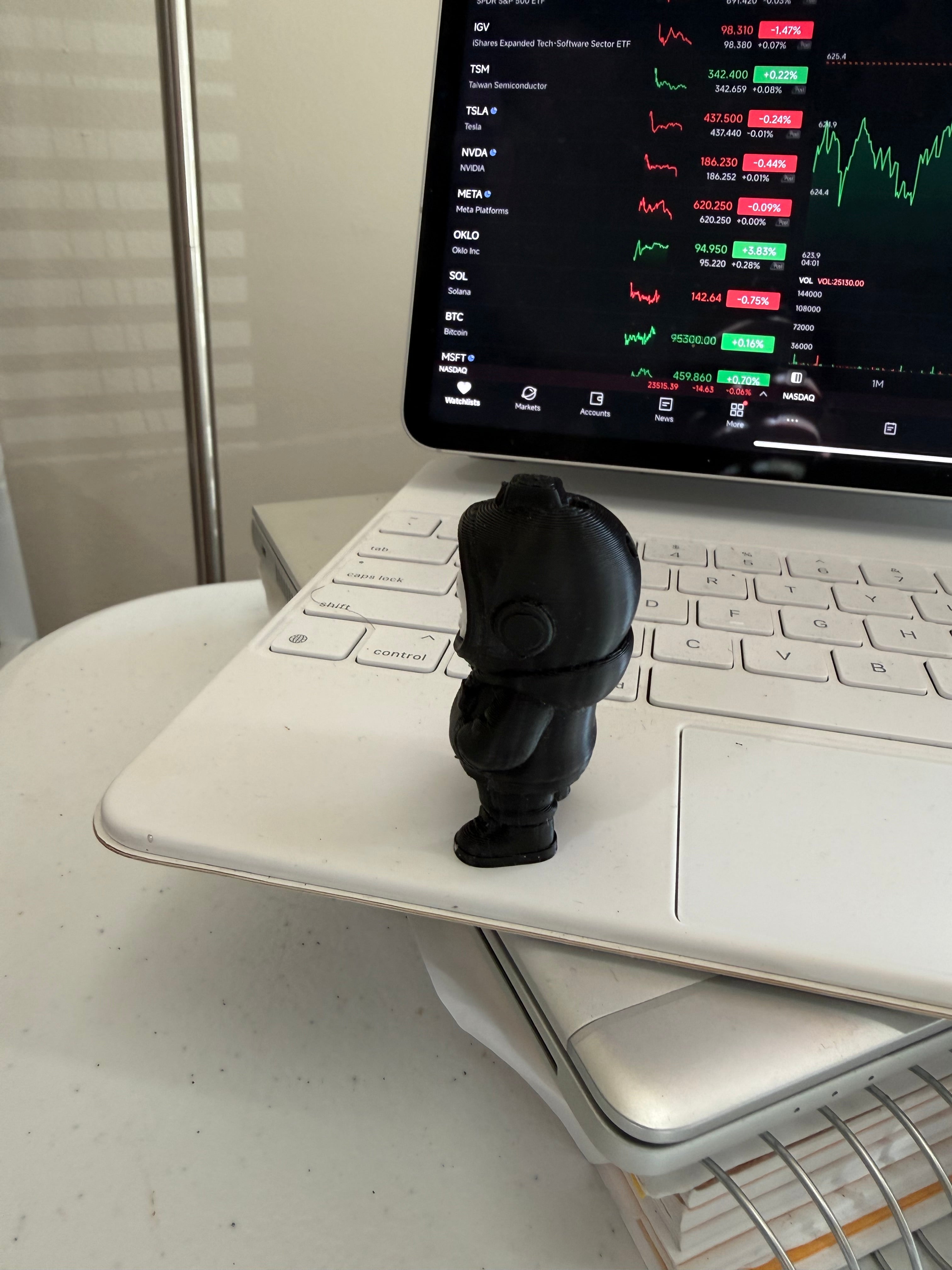 3D Print - Trading buddy keychain - Stock Market
