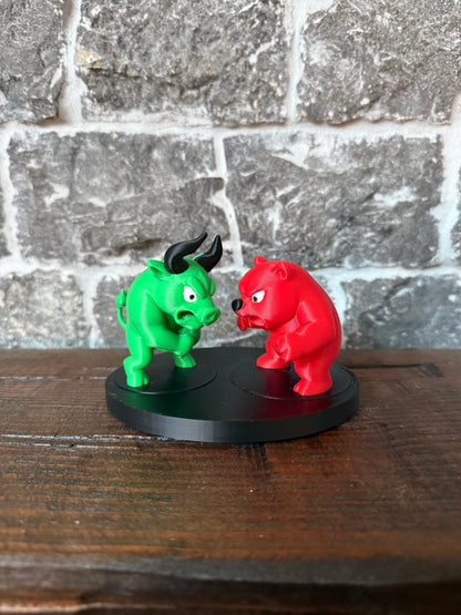 Bull an Bear market 3D Figurine - Perfect for a gift