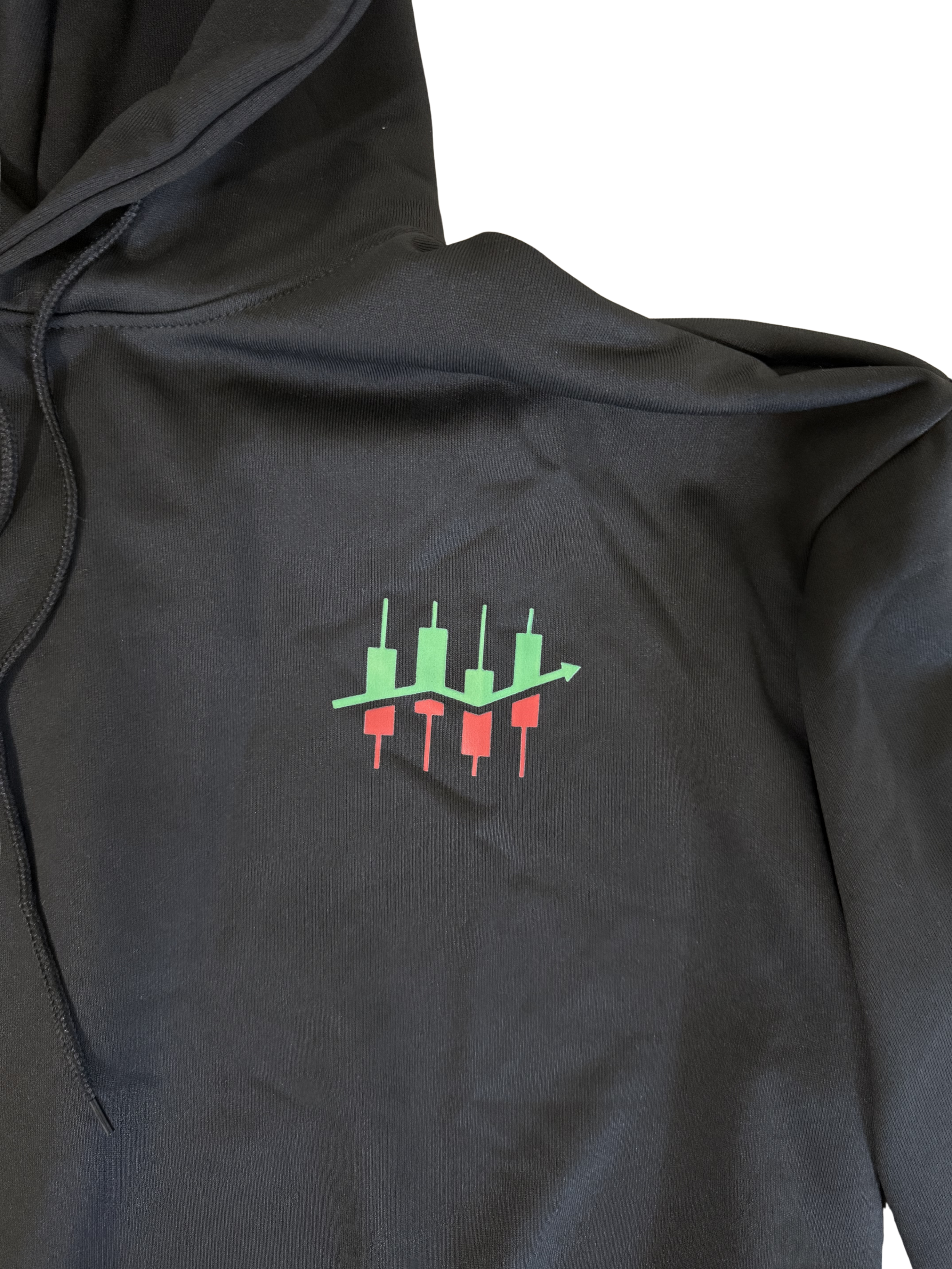 Hoodie for Traders or Stock Market enthusiasts - Candle pattern trade logo - Available now!