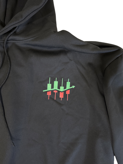 Hoodie for Traders or Stock Market enthusiasts - Candle pattern trade logo - Available now!
