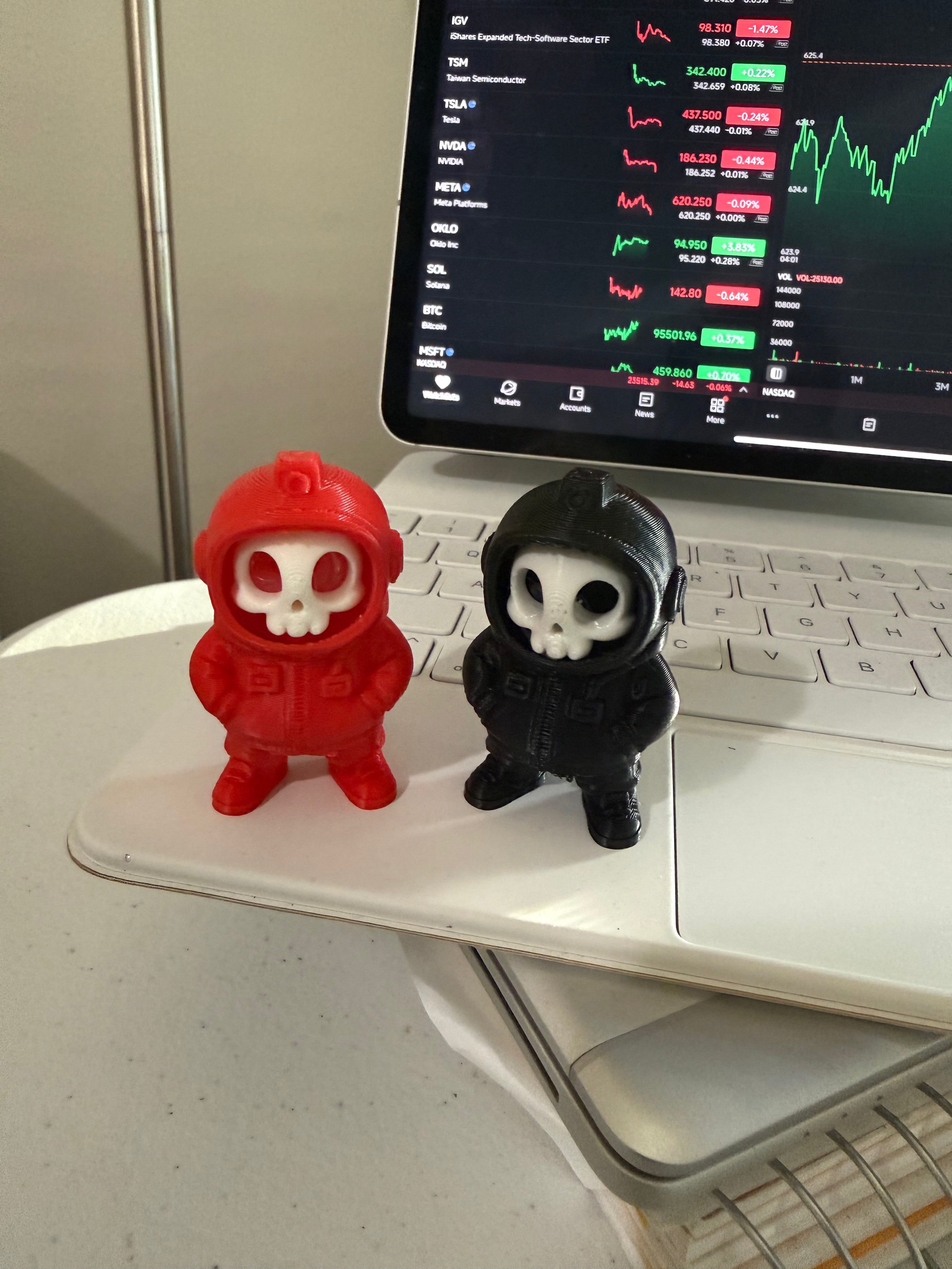 3D Print - Trading buddy keychain - Stock Market